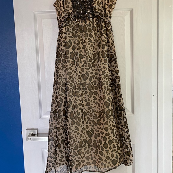 Sleeveless Dress Animal Print - Picture 2 of 5